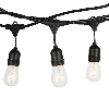 VT-713 catenaria E27x15pcs raccordabile nero 15M con ingresso e uscita schuko - SKU 3673