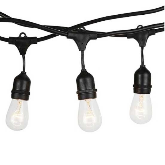 VT-713 catenaria E27x15pcs raccordabile nero 15M con ingresso e uscita schuko - SKU 3673-Leggi tutto