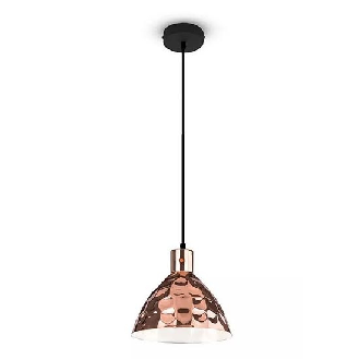 VT-8300 Lampadario portalampada 1MT E27 moderno in metallo cromato a specchio oro rosa Ф300mm - sku 3710-Leggi tutto