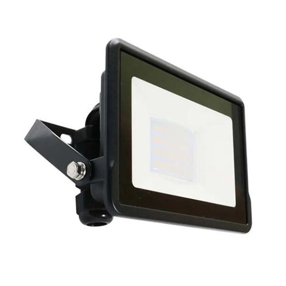 VT -128 FARO LED 20W Chip Chip Samsung SMD Cold White 6500K Slim Aluminium Black Box IP65 Déripination - SKU 20309-Lire la description