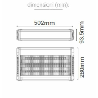 VT-3230 Zanzariera elettrica insect killer a scarica con tubi UV luce blu 2x15W attira ed elimina insetti - sku 11181-Leggi tutto