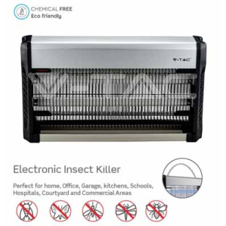 VT-3230 Zanzariera elettrica insect killer a scarica con tubi UV luce blu 2x15W attira ed elimina insetti - sku 11181-Leggi tutto