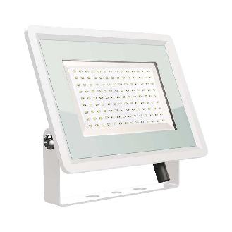VT-49204 Faro led floodlight 200W SMD 88LM/W 110° bianco naturale 4000K slim alluminio bianco IP65 - SKU 6735-Leggi tutto