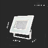 VT-49204 Faro led floodlight 200W SMD 88LM/W 110° bianco naturale 4000K slim alluminio bianco IP65 - SKU 6735