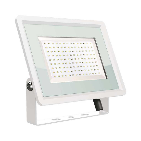 VT-49204 Faro led floodlight 200W SMD 88LM/W 110° bianco naturale 4000K slim alluminio bianco IP65 - SKU 6735-Leggi tutto