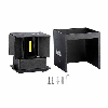 VT-759-B-N Lampada applique LED 5W chip bridgelux da parete doppio fascio UP/DOWN 140LM/W 3000K forma quadrato colore nero IP65 - sku 217078
