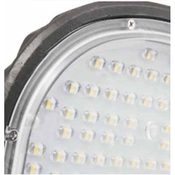 PRO VT-101ST Armatura lampada stradale led chip samsung SMD lampione 100W 84LM/W bianco freddo 6400K slim alluminio grigio scuro IP65 - sku 21536-Leggi tutto