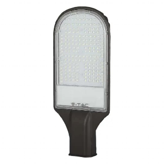 PRO VT-101ST Armatura lampada stradale led chip samsung SMD lampione 100W 84LM/W bianco freddo 6400K slim alluminio grigio scuro IP65 - sku 21536-Leggi tutto