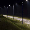 PRO VT-101ST Armatura lampada stradale led chip samsung SMD lampione 100W 84LM/W bianco freddo 6400K slim alluminio grigio scuro IP65 - sku 21536