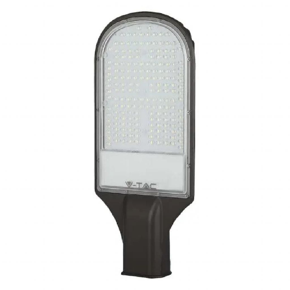 Pro VT -101st Armour Road LED LED puce Samsung SMD Lampione 100W 84LM / W Cold White 6400k Slim Aluminium Gris foncé IP65 - SKU 21536-Beschreibung lesen