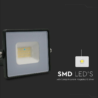 VT-4021 Faro led smd 20W bianco naturale 4000K E-Series ultra slim nero 1620lm IP65 - sku 215947-Leggi tutto