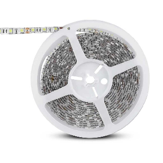 Striscia 300LED SMD5050 strip 5Mt 60led/mt 11w/mt IP65 SKU 212148 - Bianco Freddo 6500K VT-5050-Leggi tutto