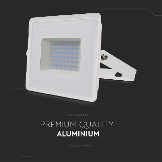 VT-4051 Faro LED 50W proiettore E-Series super slim G2 corpo bianco luce bianco naturale 4000K IP65 - sku 215962-Leggi tutto