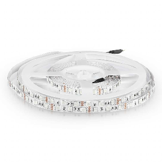 Striscia LED RGB 60led/mt 5050 10.8W/mt strip 5Mt Multicolor 12V No waterproof 10mm 212120-Leggi tutto