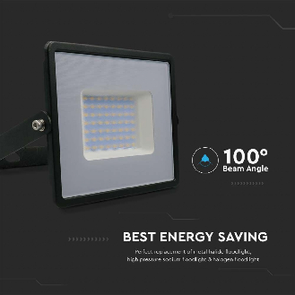 VT-4051 Faro LED 50W proiettore E-Series super slim G2 corpo nero luce bianco naturale 4000K IP65 - sku 215959-Leggi tutto
