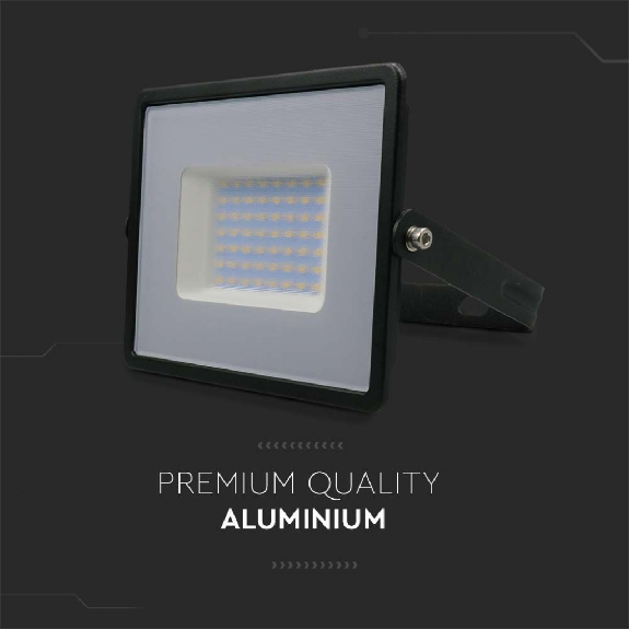 VT-4051 Faro LED 50W proiettore E-Series super slim G2 corpo nero luce bianco naturale 4000K IP65 - sku 215959-Leggi tutto