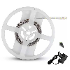 VT-3528-60 Kit striscia led SMD3528 5M 3,6W/M 12V monocolore bianco naturale 4000K IP20 + alimentatore + connettore alimentazione - sku 2351