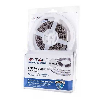 VT-3528-60 Kit striscia led SMD3528 5M 3,6W/M 12V monocolore bianco naturale 4000K IP20 + alimentatore + connettore alimentazione - sku 2351