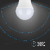 VT-1879 lampadina LED mini globo E27 4.5W forma G45 luce bianco caldo 3000K - sku 217407