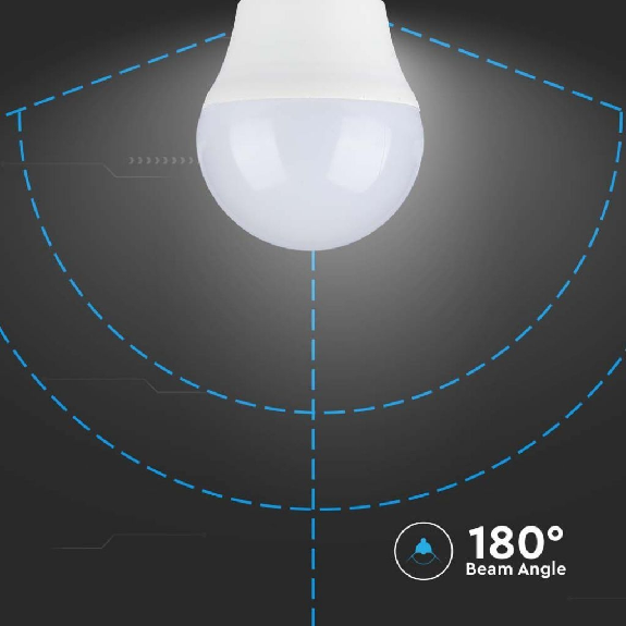 VT-1879 lampadina LED mini globo E27 4.5W forma G45 luce bianco caldo 3000K - sku 217407-Leggi tutto