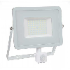 PRO VT-50-S faro led 50W ultra slim bianco con sensore PIR bianco caldo 3000K IP65 - SKU 466