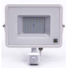 PRO VT-50-S faro led 50W ultra slim bianco con sensore PIR bianco caldo 3000K IP65 - SKU 466