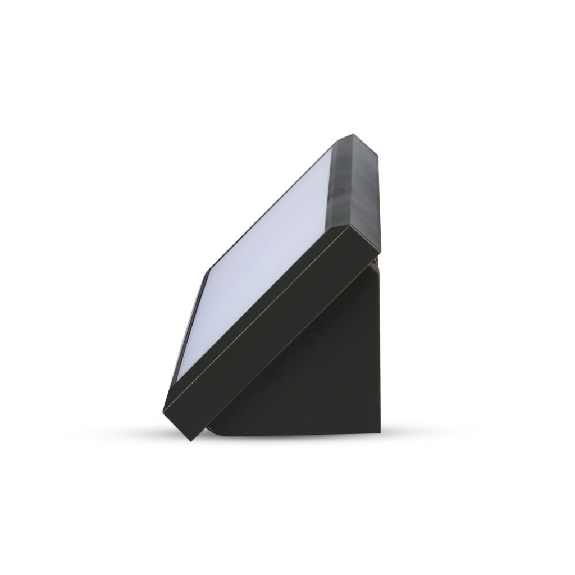 VT-8055 Lampada LED da parete rettangolare 20W angolare colore nero da esterno IP65 applique da muro luce bianco naturale 4200k sku 6811-Leggi tutto
