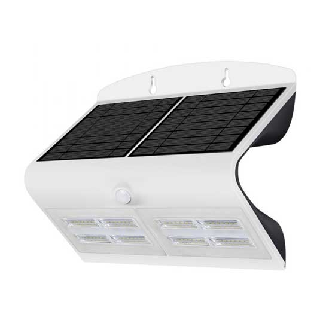 VT-767-7 lampada LED 7W pannello solare esterno IP65 + sensore PIR colore bianco - SKU 8278-Leggi tutto