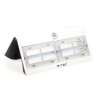 VT-767-7 lampada LED 7W pannello solare esterno IP65 + sensore PIR colore bianco - SKU 8278-Leggi tutto