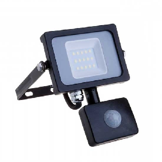 PRO VT-10-S faro led 10W ultra slim nero con sensore PIR bianco caldo 300K IP65 - SKU 436-Leggi tutto
