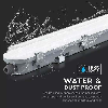 PRO VT-60018 Tubo led plafoniera chip samsung smd 18W 120LM/W 60CM 6500K copertura satinata IP65 - SKU 2120210
