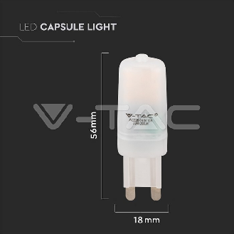 VT-203 Lampadina led G9 chip Samsung SMD faretto 2,2W bianco naturale 4000K - SKU 20479-Leggi tutto