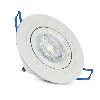 Portafaretto incasso rotondo regolabile 1*GU10 Mod. VT-782RD SKU 3599 - Bianco