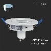 Portafaretto incasso rotondo regolabile 1*GU10 Mod. VT-782RD SKU 3599 - Bianco