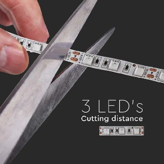 VT-5050 Striscia 300LED strip led 12V SMD5050 5M 11W/mt IP20 bianco caldo 3000K - SKU 212122-Leggi tutto