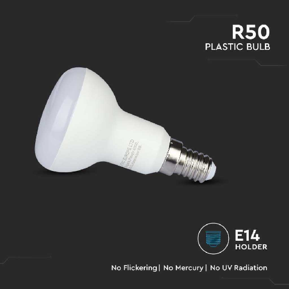 PRO VT-250 Lampadina led E14 R50 faretto 4.8W chip samsung bianco naturale 4000K - SKU 21139-Leggi tutto