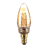 VT-2152 Lampadina LED 2W E14 Vetro Ambrato con incisioni laser filamento bianco caldo 1800K - 217472