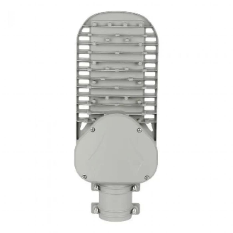 PRO VT-54ST Armatura lampada stradale led 50W chip samsung colore grigio 135lm/w bianco freddo 6500K slim IP65 - sku 21959-Lire la description