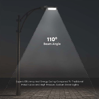 PRO VT-30ST Armatura stradale lampada led 30W colore grigio chip samsung bianco naturale 4000K slim IP65 - sku 215251-Leggi tutto