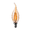 VT-1948 Lampadina LED fiamma lampada Ambrata 4W filamento E14 2200K - 217114