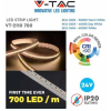 VT-2110 Striscia 3500LED 24V SMD2110 alta luminosità monocolore 5M bianco freddo 6400K CRI>90 IP20 - SKU 2604