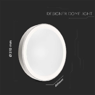 VT-8502 Plafoniera led rotonda 60W corpo bianco cambia colore 3in1 dimmerabile con telecomando - sku 2114751-Leggi tutto