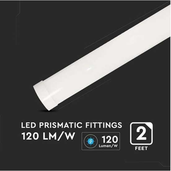 PRO VT-8-20 Plafoniera LED chip samsung SLIM Prismatico 20W alta luminosità 120LM/W 60CM bianco freddo 6500K - sku 20349-Leggi tutto
