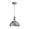 Lampadario pendente moderno 1MT E14 plastica  + alluminio Ø180mm VT-7100 - SKU 3922 Grigio Opaco