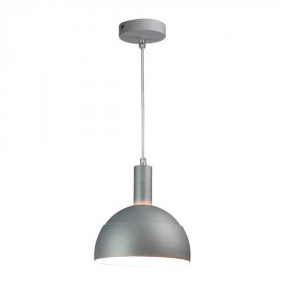 Chandelier de pendentif moderne 1MT E14 Plastic + aluminium Ø180mm VT -7100 - SKU 3922 Gray opaque-Beschreibung lesen