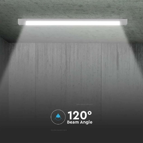 pro VT-8-50 plafoniera sottile tubo led prismatico chip samsung 50W 120lm/W 150cm 6500k IP20 sku 20355-Leggi tutto