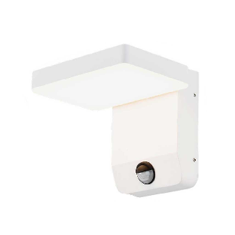 VT-11020 lampada led da parete con sensore PIR faro 17W 150lm/w illuminazione facciate quadrato colore bianco 4000k design moderno IP65 sku 2947-Leggi tutto