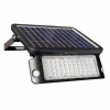 VT-787-10 faro led 10W slim autoalimentato nero con pannello solare e sensore pir bianco naturale 4000K - sku 9869