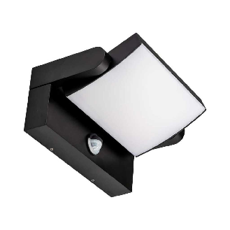 VT-11020 lampada led da parete con sensore PIR faro 17W 150lm/w illuminazione facciate colore nero 4000k orientabile IP65 sku 2941-Leggi tutto
