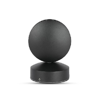 VT-707 Lampada LED 7W da parete nero wall light bianco caldo 3000K IP65 - SKU 8219-Leggi tutto